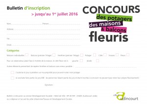 Bulletin inscription Concours2016