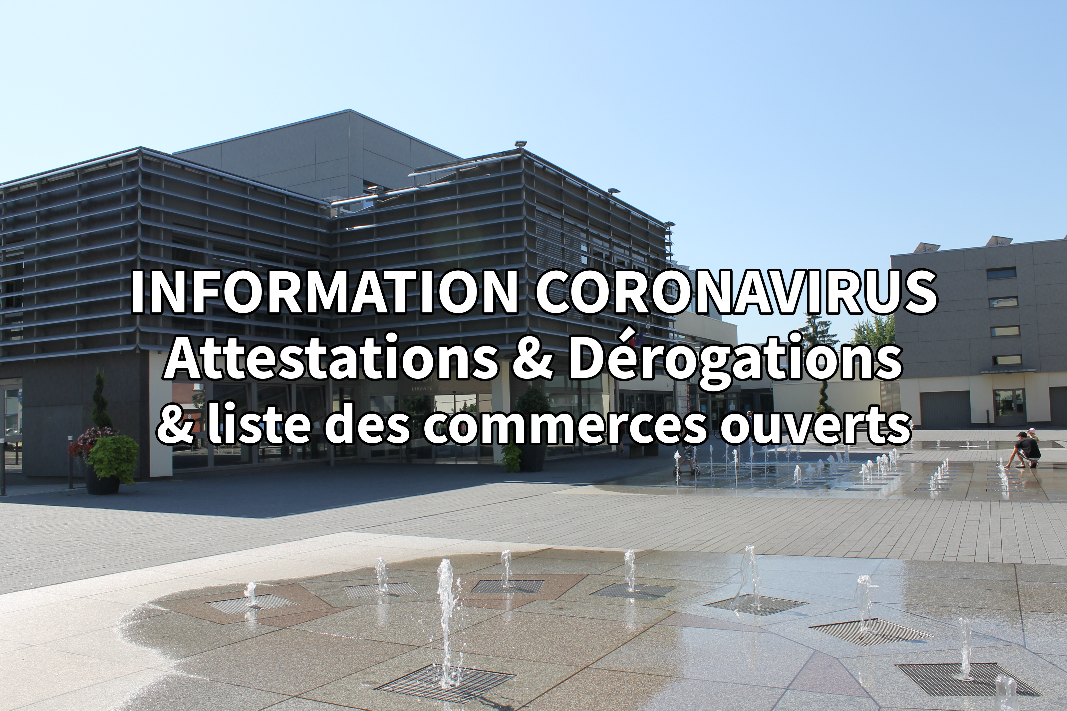 Attestations & Dérogations & commerces