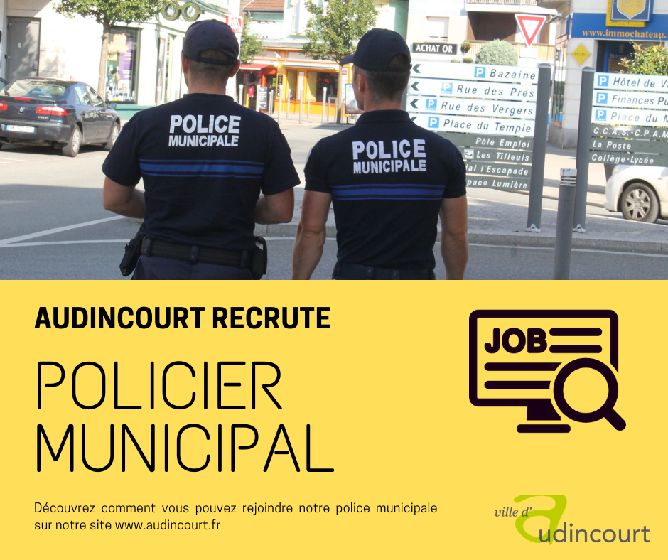 police municipale tours recrutement